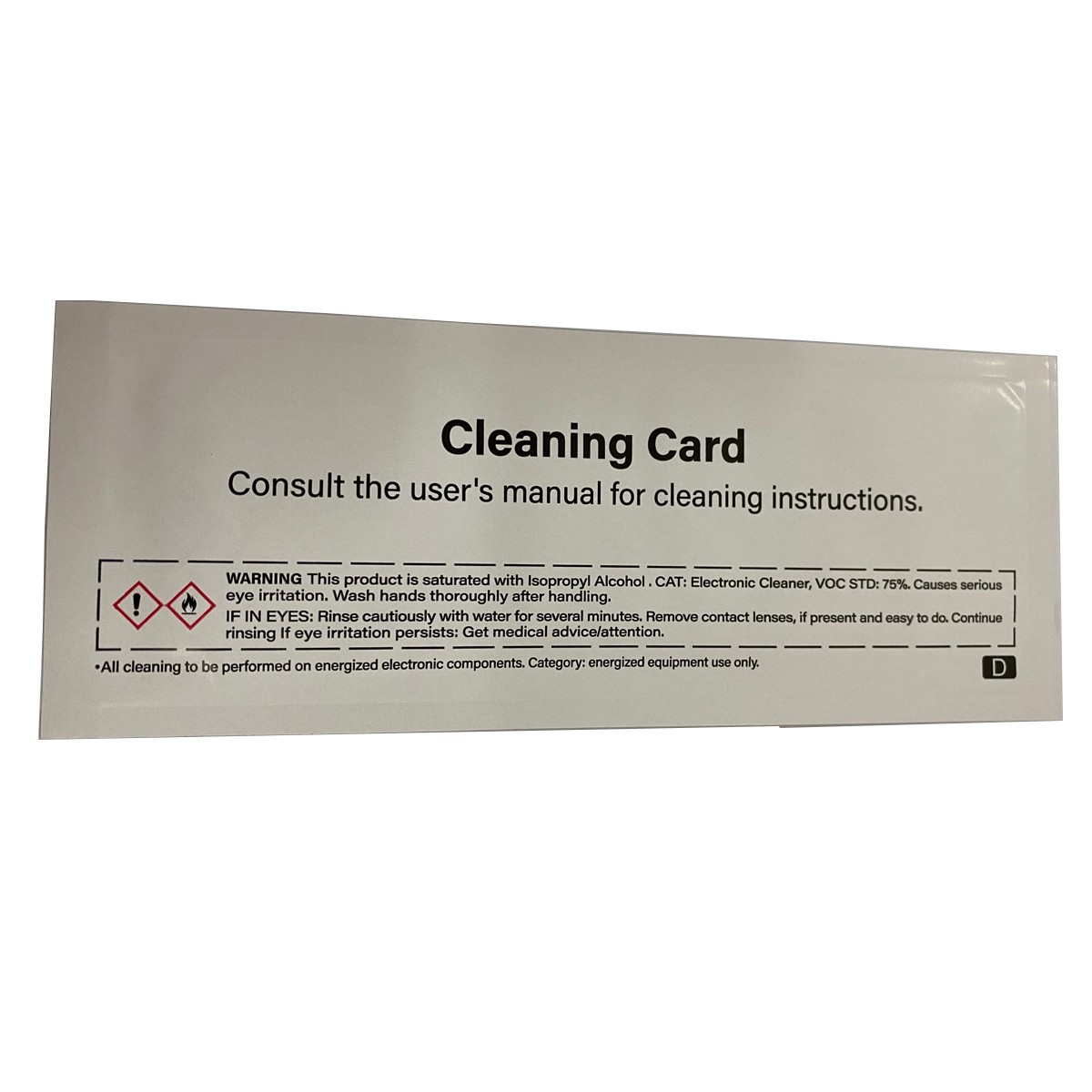 (image for) 50pcs a pack 105999-311 cleaning cards for Zebra 54x172mm ZC100,ZC300 Series