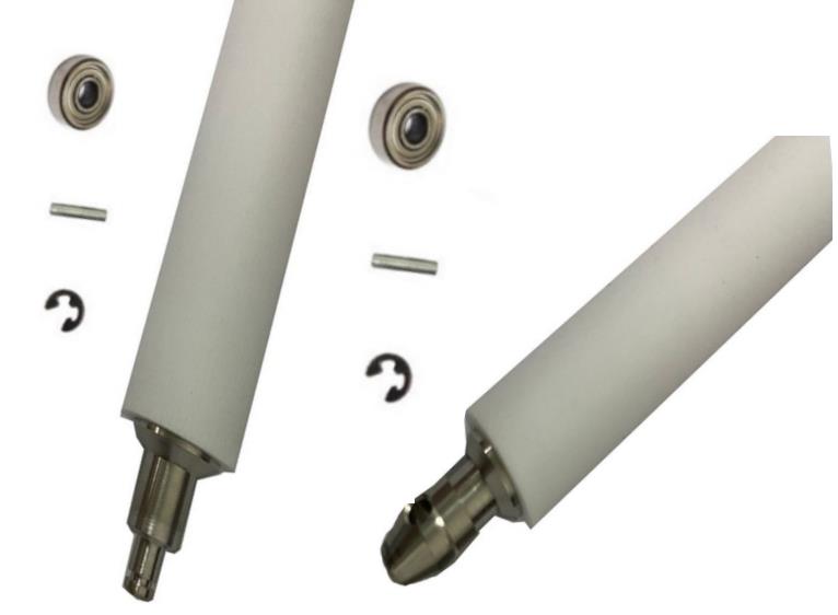(image for) 3PCS a pack P1046696-060 New peel Roller Compatible for Zebra ZE500-6 Printer with bushing